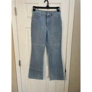 Nine West Jeans Flare Wide Leg Light Wash Jeans Sz 6